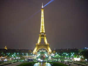 International Travel to the Eiffel Tower, Paris, France